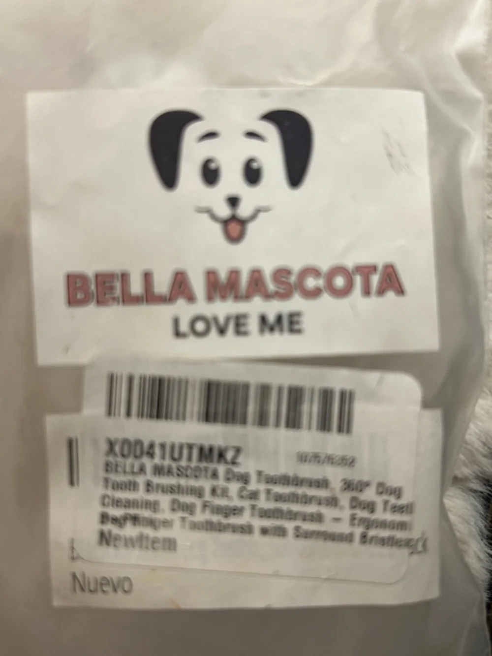 50%offw❤️ BELLA MASCOTA Dog finger Toothbrush p01